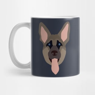 German shepherd vector Mug